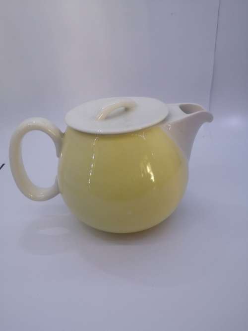 Continental china yellow tea pot
