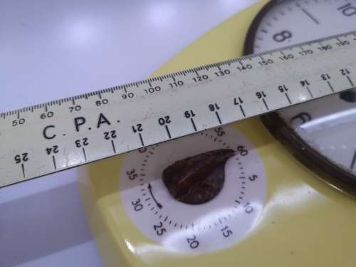 Vintage yellow porcelain Alia/Alka wall clock with timer - untested/no key - see pics