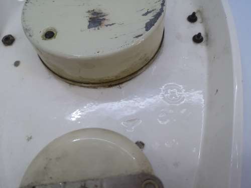 Vintage yellow porcelain Alia/Alka wall clock with timer - untested/no key - see pics