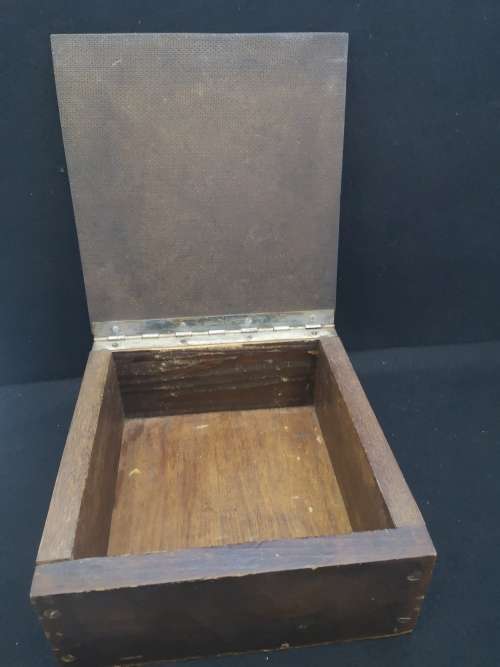 Vintage  Barber box, comb and brush