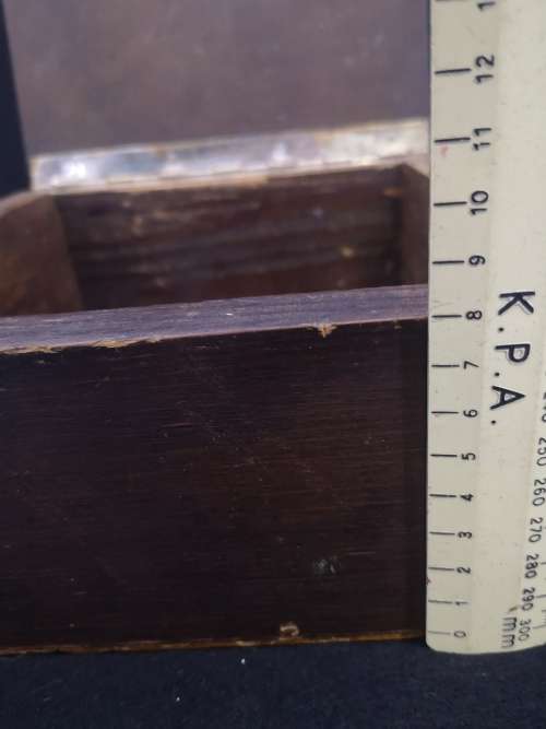 Vintage  Barber box, comb and brush