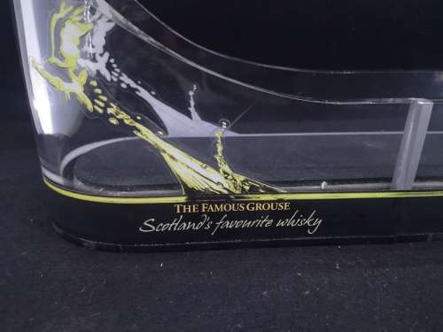 Famous Grouse Scotch whisky advertising acrylic single bottle