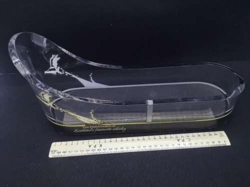 Famous Grouse Scotch whisky advertising acrylic single bottle