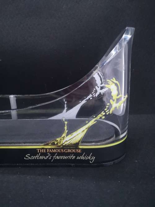 Famous Grouse Scotch whisky advertising acrylic single bottle