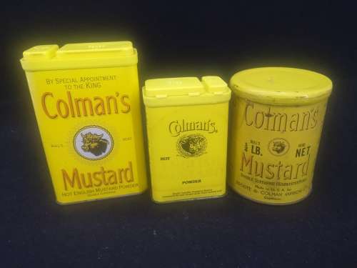 Colemans Mustard tin collection