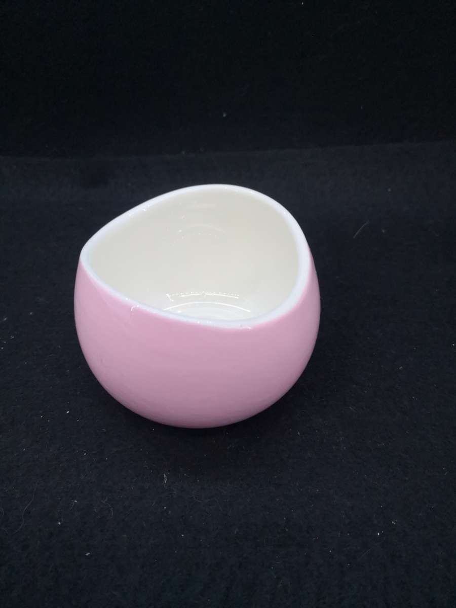 Pink Continental china sugar bowl