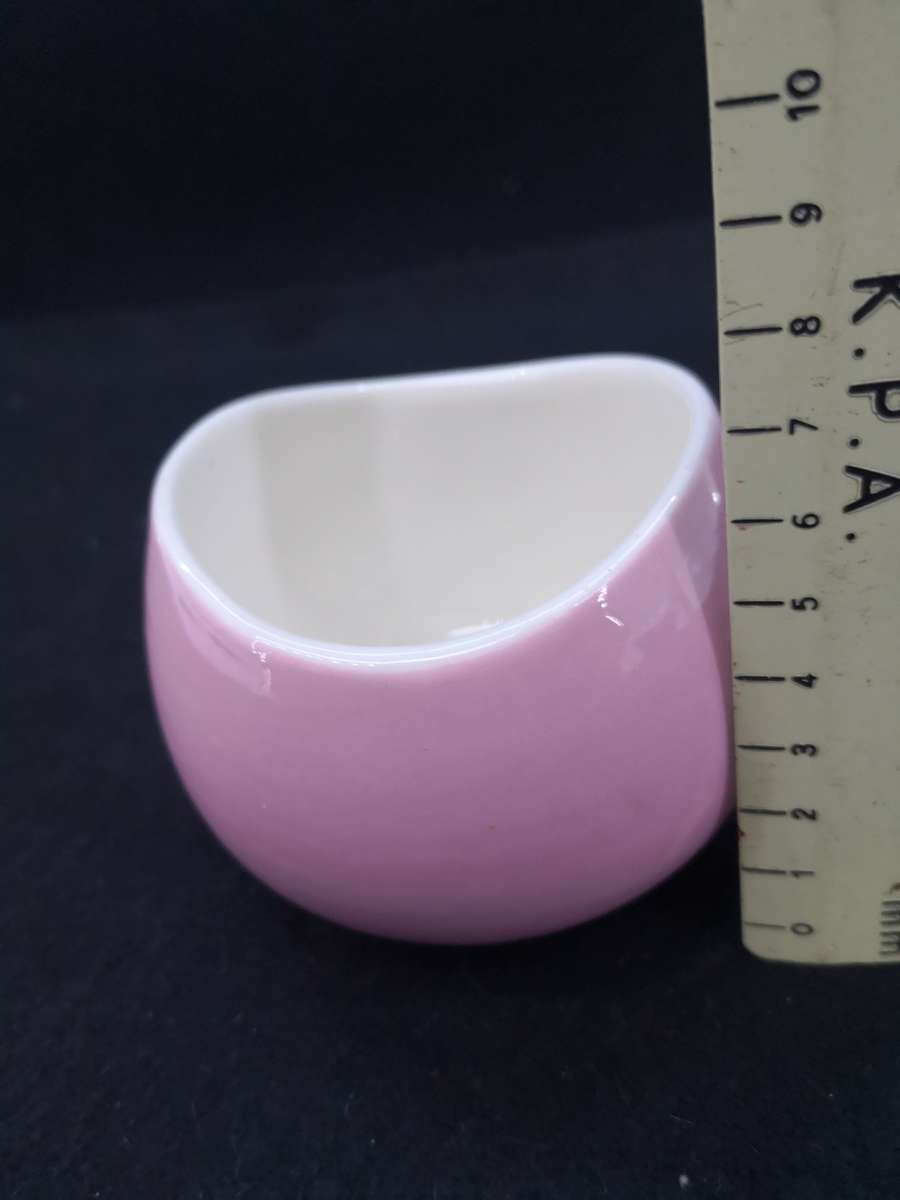 Pink Continental china sugar bowl
