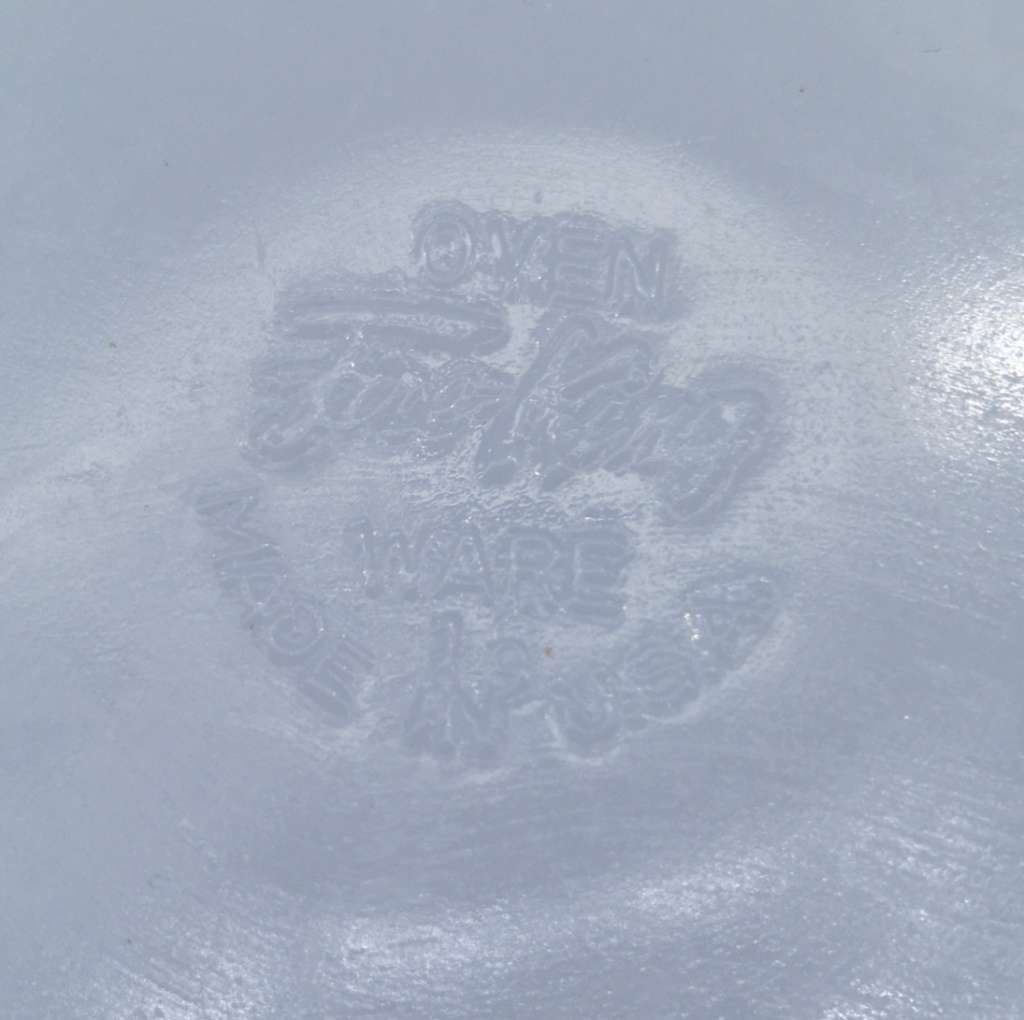 Vintage Fire King white swirl bowl made in USA