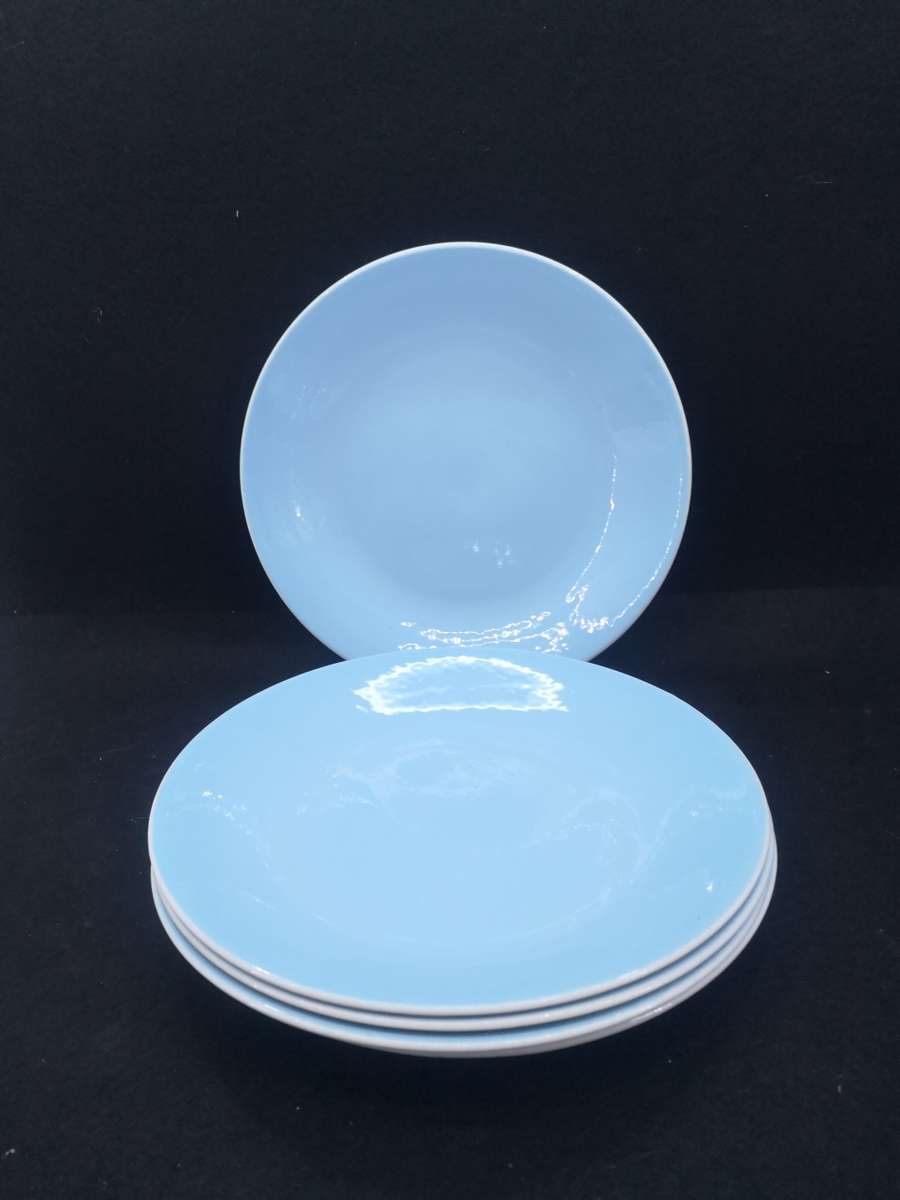 Continental China blue dinner plates