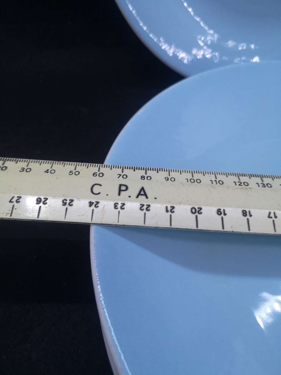 Continental China blue dinner plates