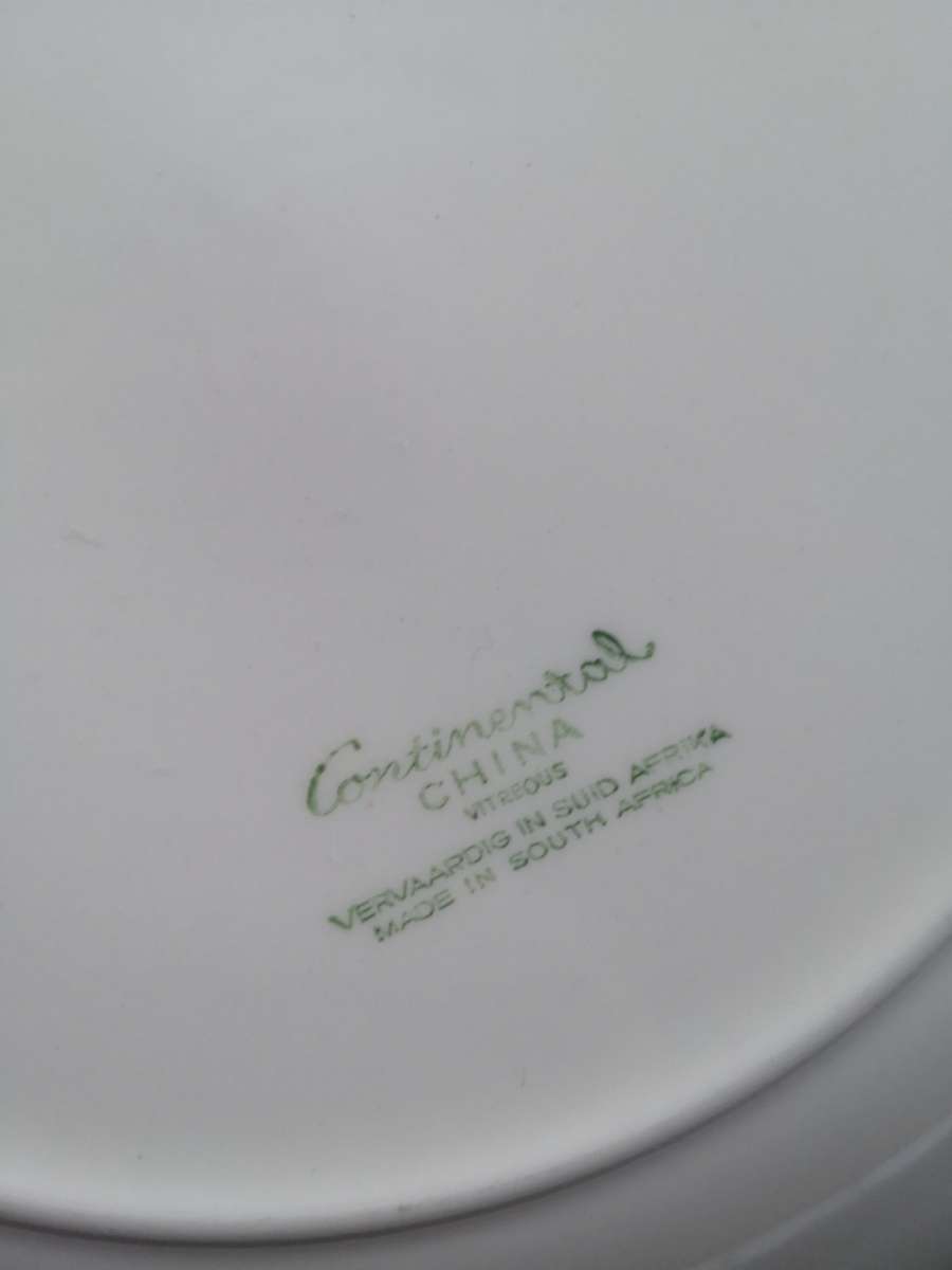 Continental China blue dinner plates