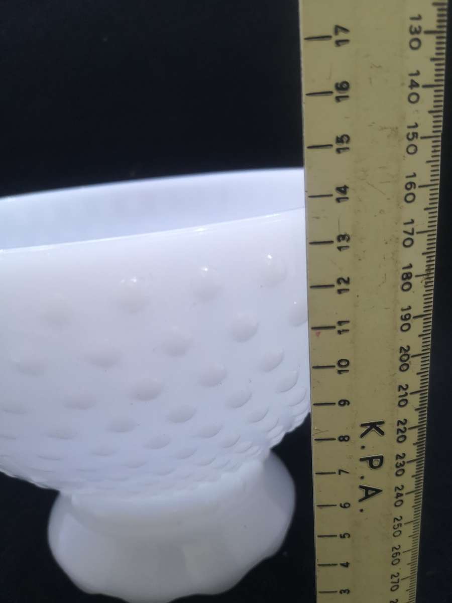 Hobnail milk glass lamp shade