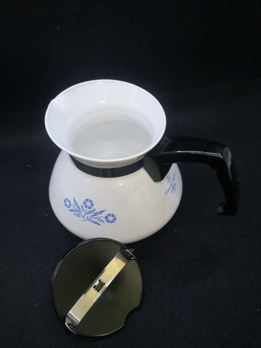 Blue Cornflower Corning Ware teapot