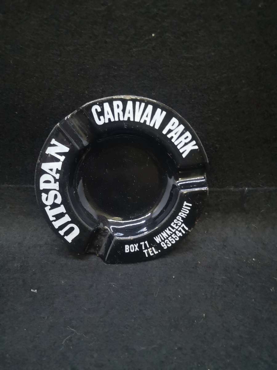 Uitspan Caravan Park enamel ashtray