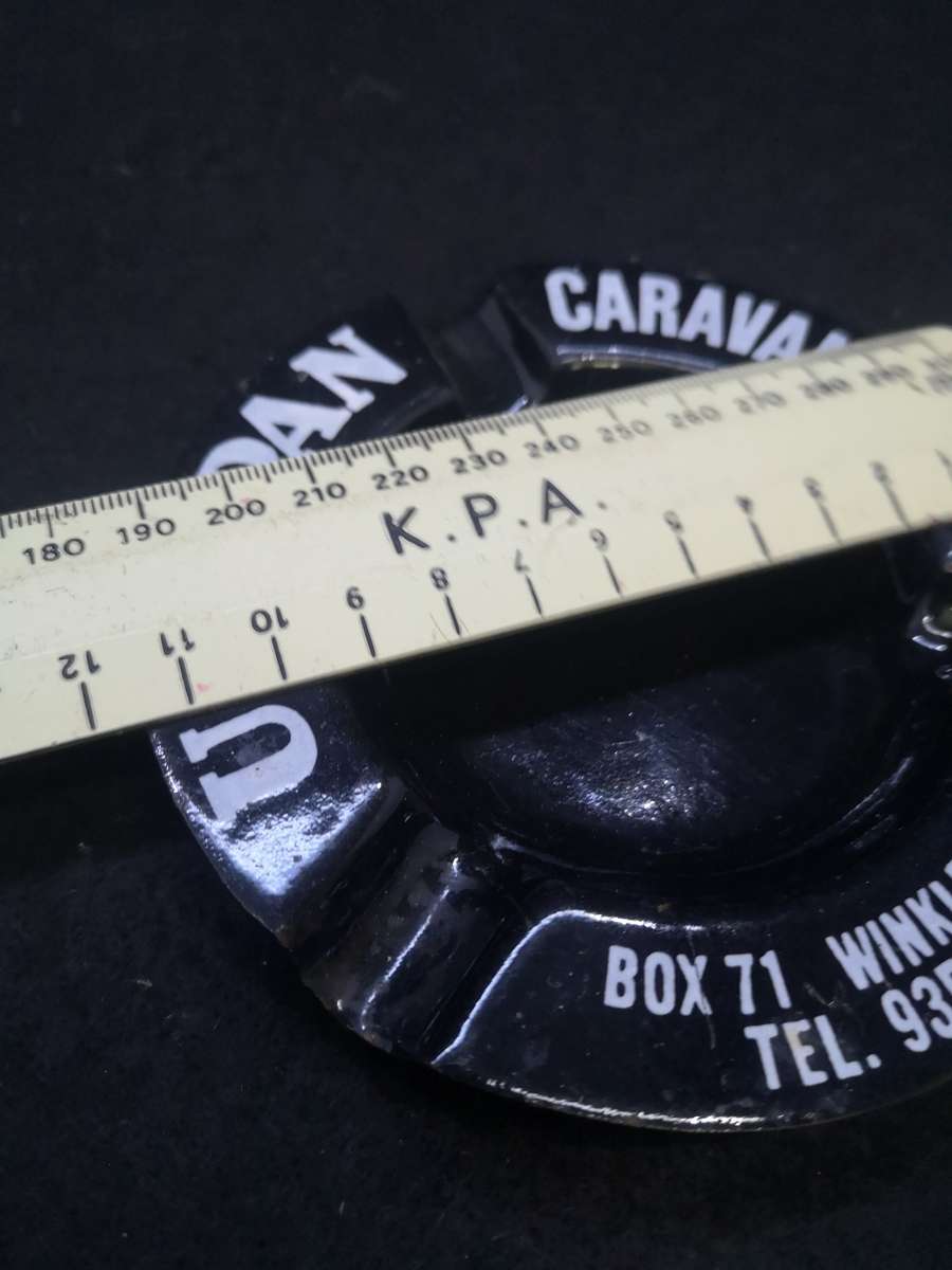 Uitspan Caravan Park enamel ashtray