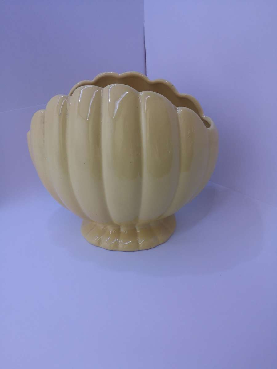 Stunning Lucia Ware yellow vase