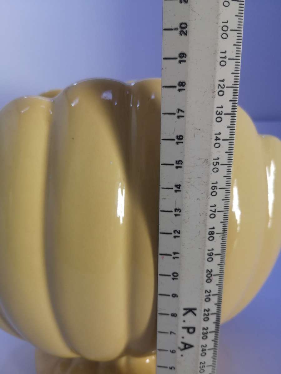 Stunning Lucia Ware yellow vase