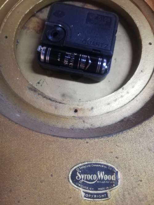 Syroco Art Deco wall clock!