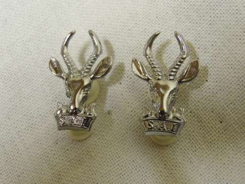 INFANTRY CHROME COLLAR BADGE SET ALL PINS