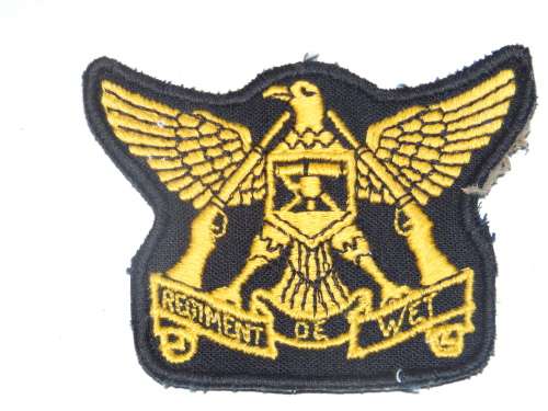 REGIMENT DE WET CLOTH BADGE