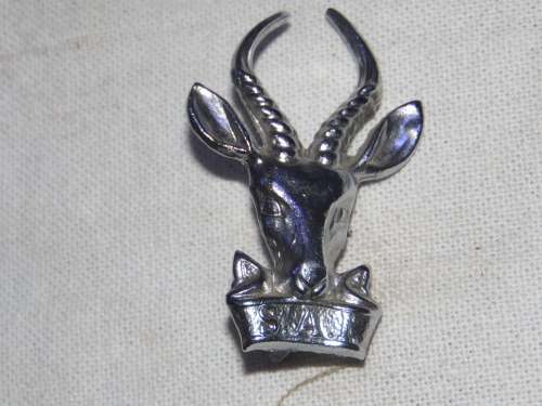 INFANTRY CHROME CAP BADGE WITH SCREWS