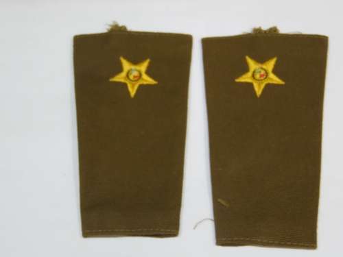 SADF LIEUTENANT EMBROIDERED RANK SET