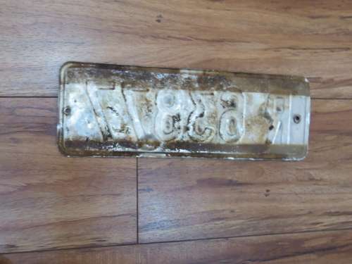 SADF VEHICLE NUMBER PLATE