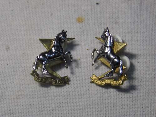 TECHNICAL SERVICE CORPS MESS DRESS COLLAR  BADGE SET ALL PINS