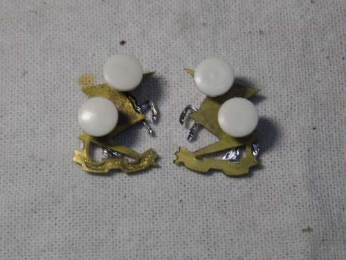 TECHNICAL SERVICE CORPS MESS DRESS COLLAR  BADGE SET ALL PINS