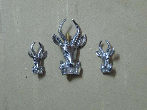 SA INFANTRY CAP AND COLLAR BADGE SET ALL PINS