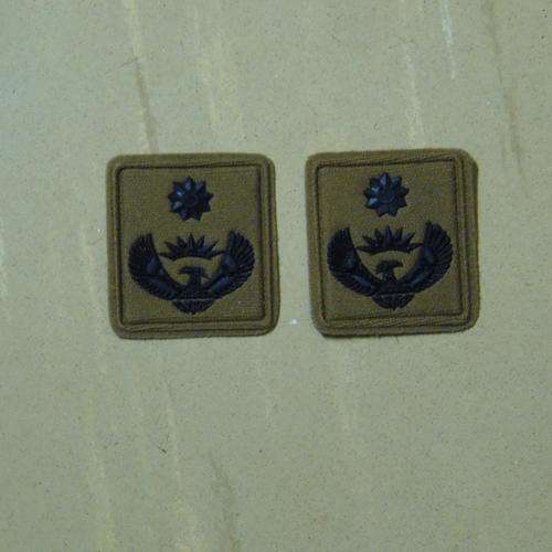 SANDF LT COL NUTRIA COLLAR RANK SET