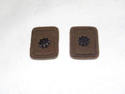 SANDF 2ND LIEUTENANT COLLAR RANK SET