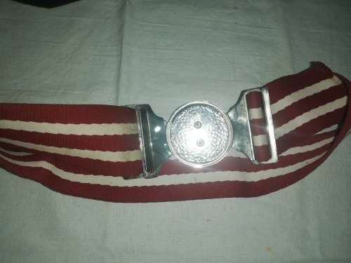 ARMY GYMNASIUM BELT AND BUCKLE 96CM BELTING 96CM BELTING