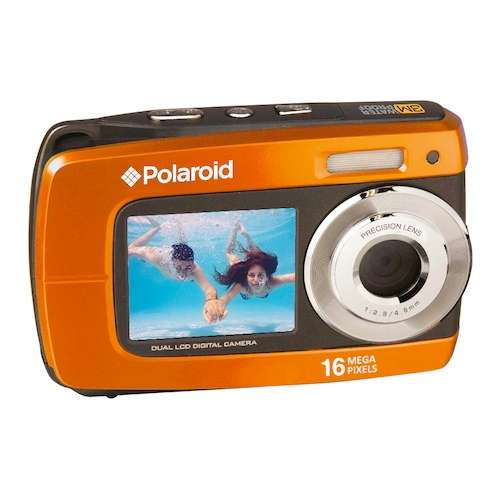 Polaroid 16 Mega Pixel Digital Camera ¿ Waterproof + Dual LCD Screen DC-045