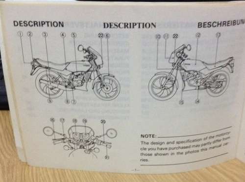 1983 Yamaha RD125LC/RZ125 Owners Manual