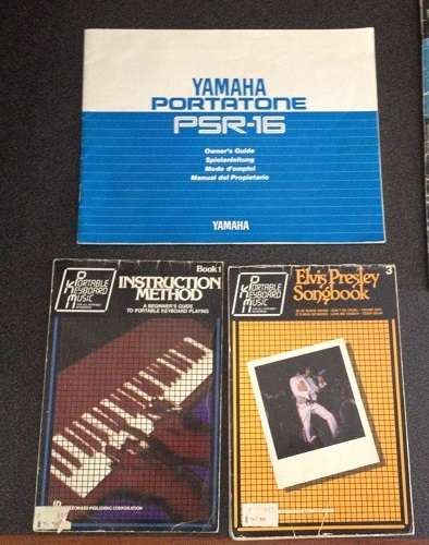 Yamaha Psr-16 Portotone Electronic Keyboard A PERFECT CHRISTMAS GIFT. With Stand and books....
