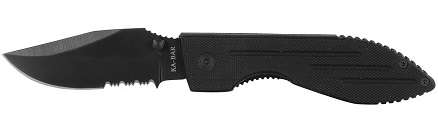 KA-BAR Warthog Folder II, Serrated, Tactical, Hunting, EDC- Every Day Carry