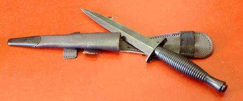 Fairbairn Sykes. Commando dagger. Sheffield and Government issue arrow. Dagger with Sheath