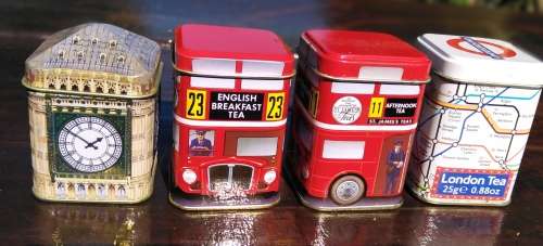 Collection of tins