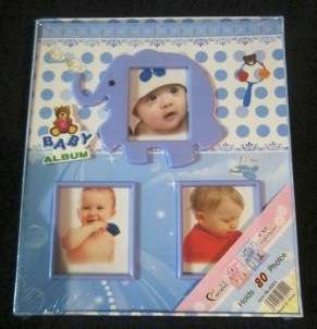 Baby Photo Album - with elephants