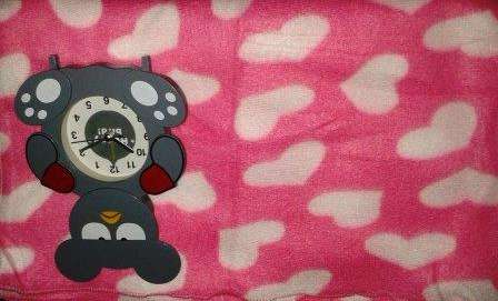 Baby blanket with free Clock