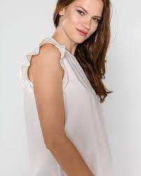 TOM TAILOR DENIM - White 100% Cotton Top - XS