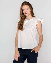 TOM TAILOR DENIM - White 100% Cotton Top - XS