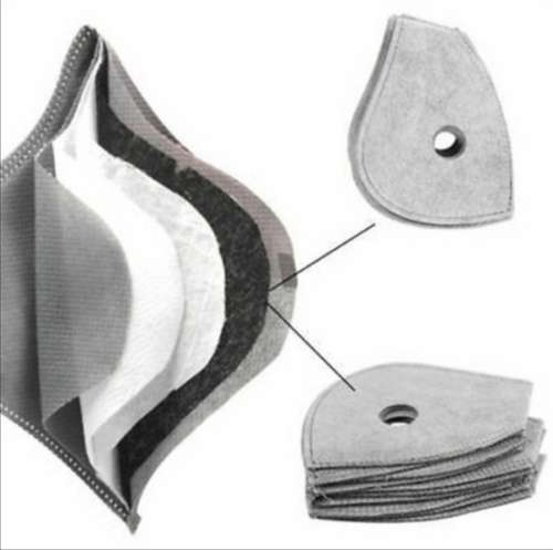 5pcs/Set PM2.5 Breathable 5 layers Mask Filter Anti-dust Mask Filters