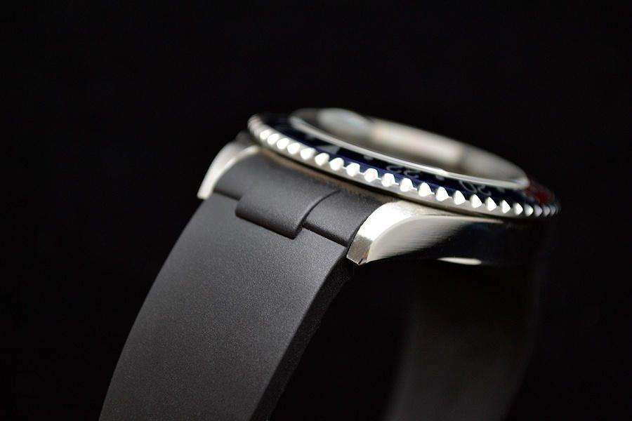 Rolex Black Rubber straps EVEREST Horology**Give a new look to your Rolex**