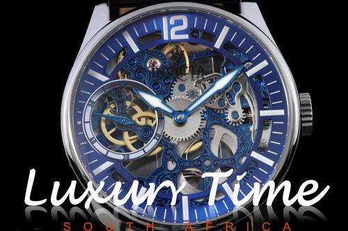 Invicta Vintage Mechanical Blue Skelton Dial Men's Watch***R1 NO RESERVE***