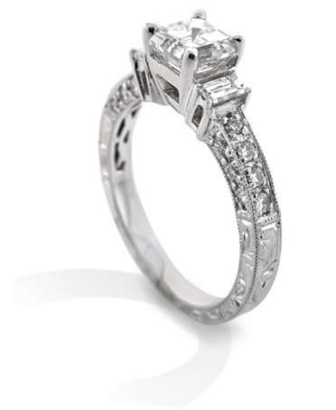 1.25 CT E VS ROUND 18K GOLD DIAMOND ENGAGEMENT RING