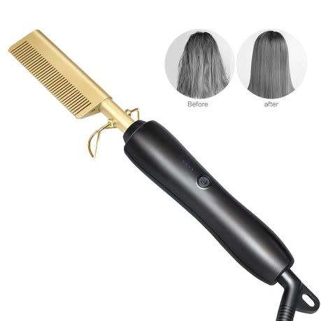 Gold Ceramic Professional Press Comb