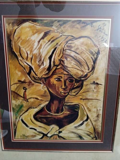 NICELY FRAMED PRINT ON CANVAS BY WELL KNOWN ARTIST!! IRMA STERN. A MUST HAVE