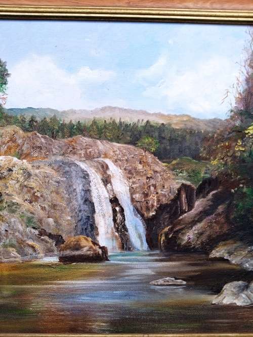 VERY OLD OILS ON CANVAS SIGNED S M RODMAN. A MUST HAVE!!!